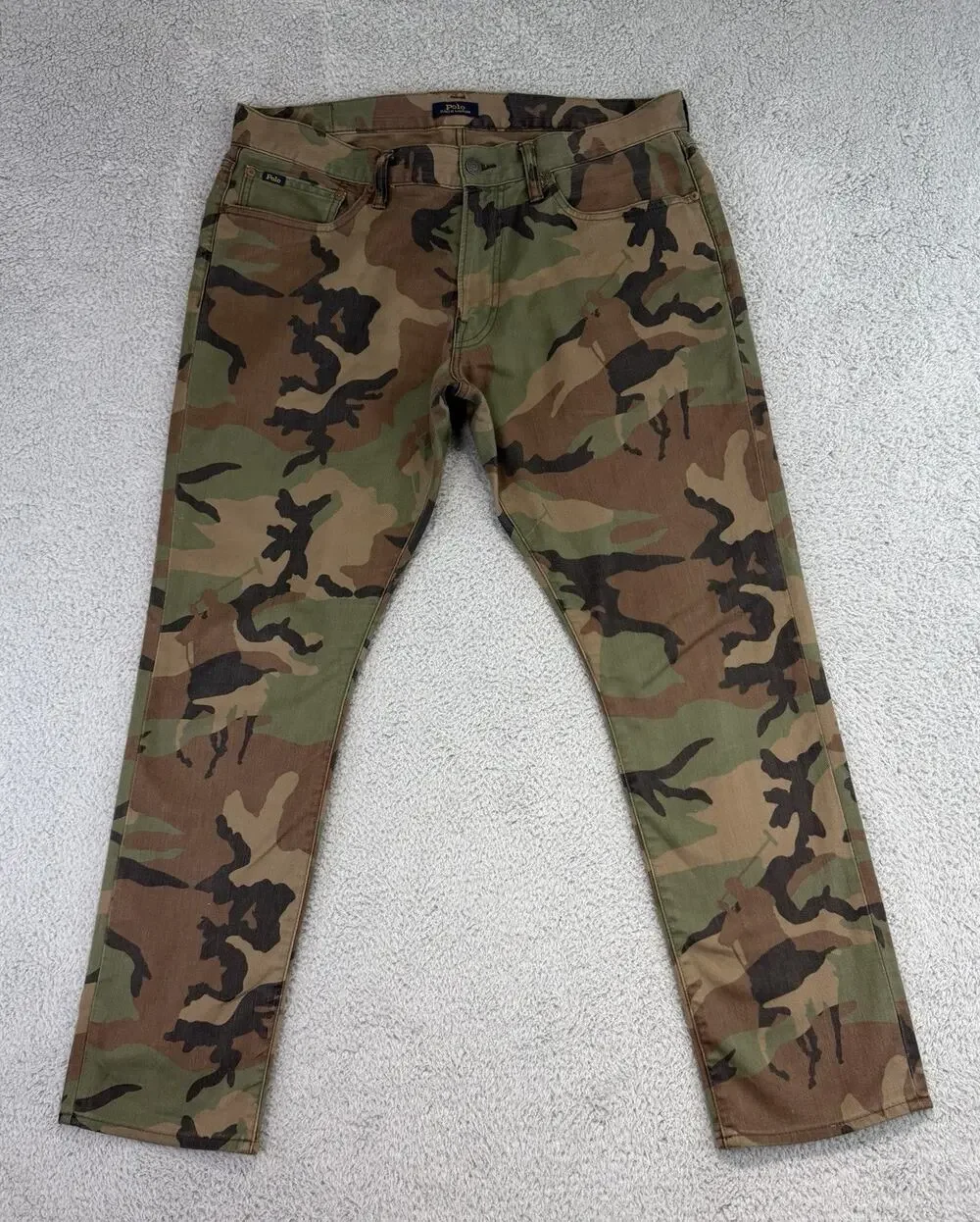 POLO RALPH LAUREN Men’s Sullivan Slim Stretch Camouflage Denim Jeans 35(36x30)